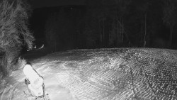 Prostřední část sjezdovky a snowpark