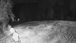 Prostřední část sjezdovky a snowpark