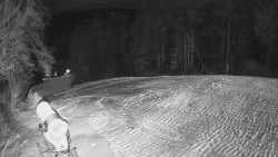 Prostřední část sjezdovky a snowpark