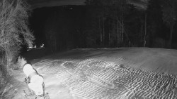 Prostřední část sjezdovky a snowpark