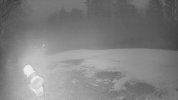 Prostřední část sjezdovky a snowpark