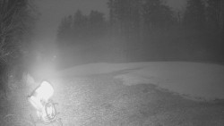 Prostřední část sjezdovky a snowpark