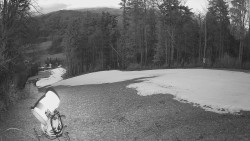 Prostřední část sjezdovky a snowpark