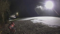 Prostřední část sjezdovky a snowpark