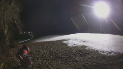 Prostřední část sjezdovky a snowpark