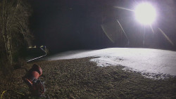 Prostřední část sjezdovky a snowpark