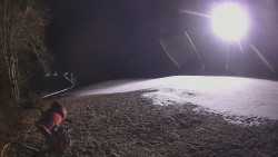 Prostřední část sjezdovky a snowpark