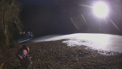 Prostřední část sjezdovky a snowpark