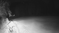 Prostřední část sjezdovky a snowpark