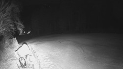 Prostřední část sjezdovky a snowpark