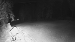 Prostřední část sjezdovky a snowpark