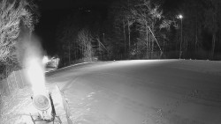 Prostřední část sjezdovky a snowpark