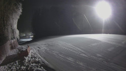 Prostřední část sjezdovky a snowpark