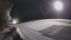 Prostřední část sjezdovky a snowpark