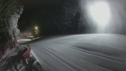 Prostřední část sjezdovky a snowpark