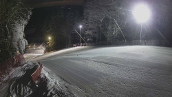 Prostřední část sjezdovky a snowpark