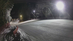 Prostřední část sjezdovky a snowpark