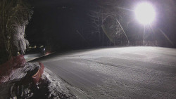 Prostřední část sjezdovky a snowpark