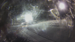 Prostřední část sjezdovky a snowpark