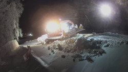 Prostřední část sjezdovky a snowpark