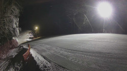 Prostřední část sjezdovky a snowpark