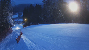 Skiareál Karolinka - Prostřední část sjezdovky a snowpark - 7.1.2026 v 07:15 Skiareál Karolinka - Prostřední část sjezdovky a snowpark - 7.1.2026 v 07:15