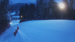 Skiareál Karolinka - Prostřední část sjezdovky a snowpark - 7.1.2026 v 07:25 Skiareál Karolinka - Prostřední část sjezdovky a snowpark - 7.1.2026 v 07:25
