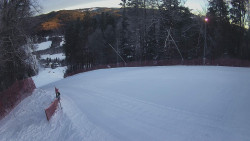 Prostřední část sjezdovky a snowpark