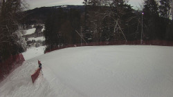 Prostřední část sjezdovky a snowpark