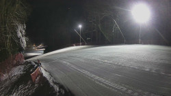 Prostřední část sjezdovky a snowpark