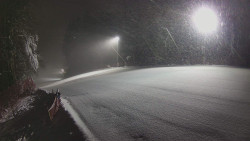 Prostřední část sjezdovky a snowpark