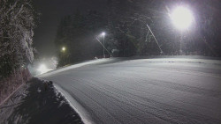 Prostřední část sjezdovky a snowpark