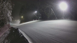 Prostřední část sjezdovky a snowpark