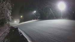 Prostřední část sjezdovky a snowpark
