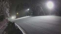 Prostřední část sjezdovky a snowpark