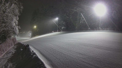 Prostřední část sjezdovky a snowpark