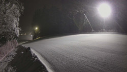 Prostřední část sjezdovky a snowpark