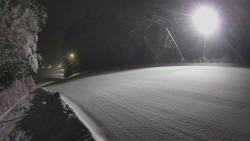 Prostřední část sjezdovky a snowpark