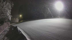 Prostřední část sjezdovky a snowpark