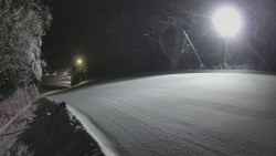 Prostřední část sjezdovky a snowpark