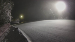Prostřední část sjezdovky a snowpark