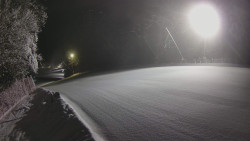 Prostřední část sjezdovky a snowpark