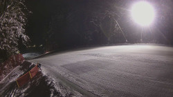 Prostřední část sjezdovky a snowpark