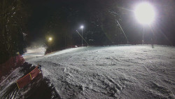 Prostřední část sjezdovky a snowpark