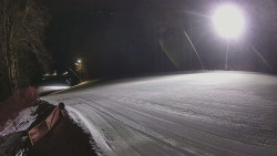 Prostřední část sjezdovky a snowpark