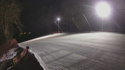 Prostřední část sjezdovky a snowpark