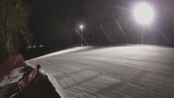 Prostřední část sjezdovky a snowpark