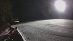 Prostřední část sjezdovky a snowpark