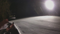 Prostřední část sjezdovky a snowpark