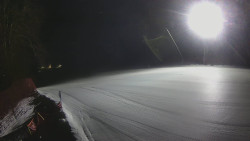 Prostřední část sjezdovky a snowpark